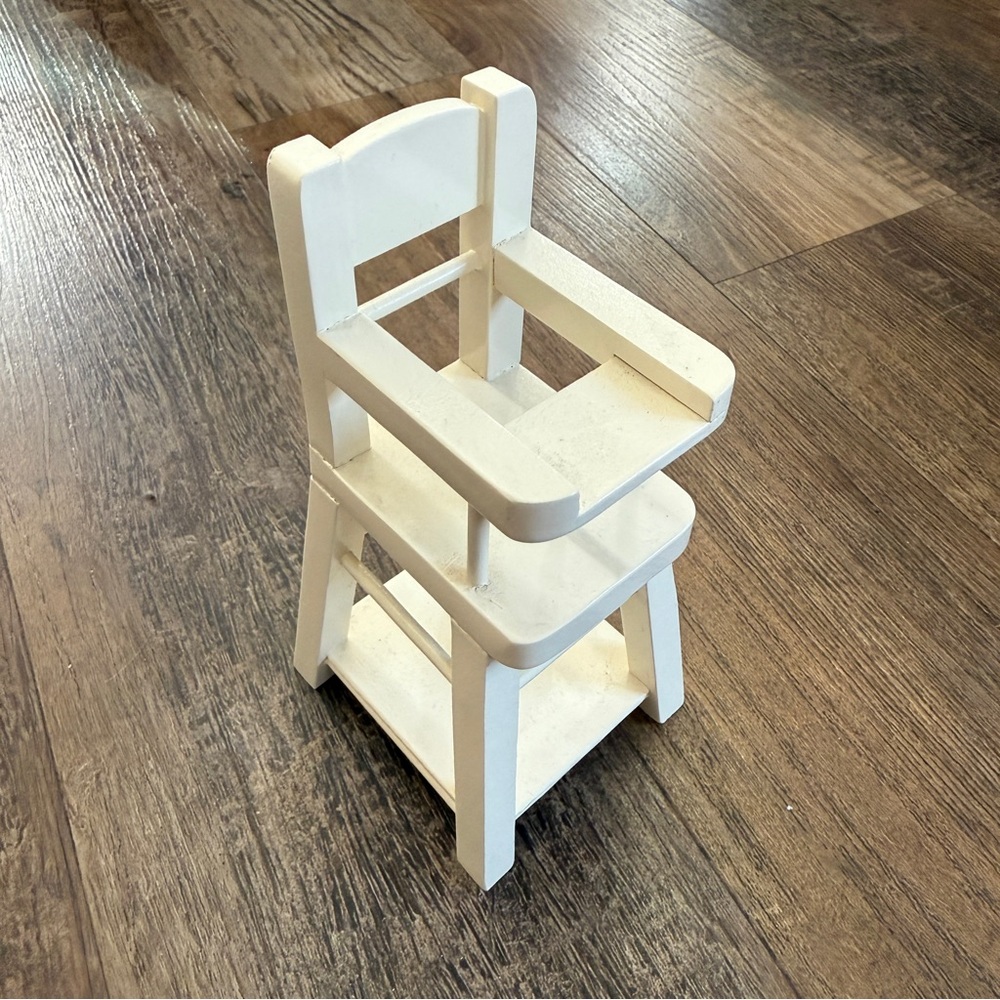 Maileg wooden bunny mouse high chair